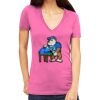 Tultex 214 - Ladies' Slim Fit Fine Jersey V-Neck Thumbnail