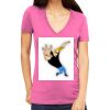 Tultex 214 - Ladies' Slim Fit Fine Jersey V-Neck Thumbnail