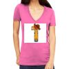 Tultex 214 - Ladies' Slim Fit Fine Jersey V-Neck Thumbnail